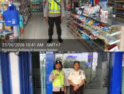 Patroli Rutin Polsek Belitang III, Kawal Objek Vital Cegah Aksi Kriminal