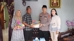 Peduli Personel Sakit, Kapolres OKU Timur dan Bhayangkari Jenguk Aipda Hendri Napoleon