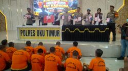 OKU Timur Bersih Narkoba! 20 Tersangka, 435 Gram Sabu, Rp400 Juta Diamankan